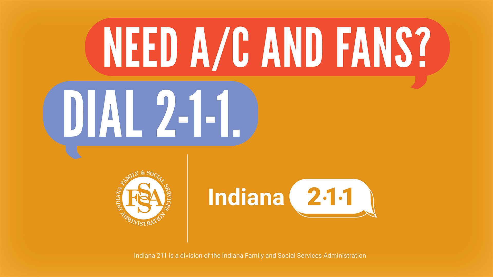 Need A/C and Fans? Dial 2-1-1