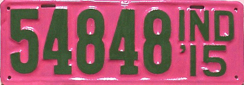 1915 License Plate