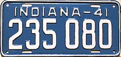 1941 License Plate