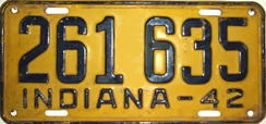 1942 License Plate
