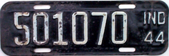 1944 License Plate