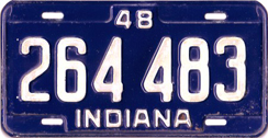 1948 License Plate