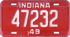 1949 License Plate