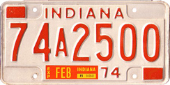 1973 License Plate