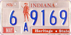 1976 License Plate