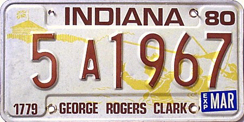 1979 License Plate