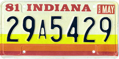 1980 License Plate