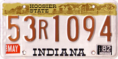 1981-1983 License Plate
