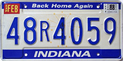 1987-1989 License Plate