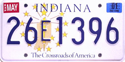 1998 - 2002 License Plate
