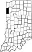 Newton County locator map