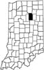 Wabash County locator map