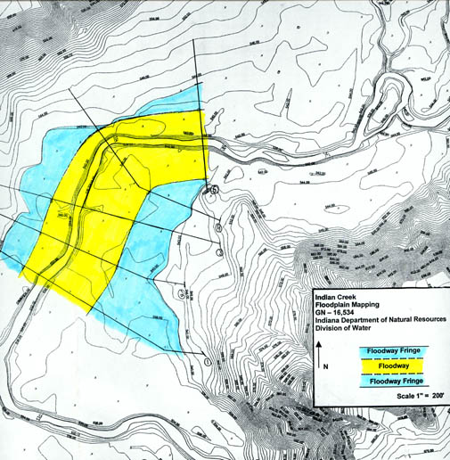 IDNR Floodplain Analysis and Regulatory Assessment (FARA) Letter Floodway Map