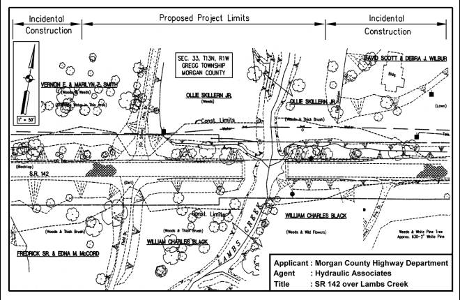 Sample plan of disturbed area