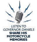 Governor Daniels Shares His Motorcycle Memories