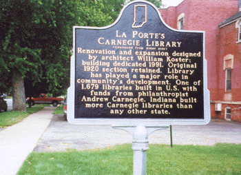 La Porte County marker dedication, June 5, 2002.
