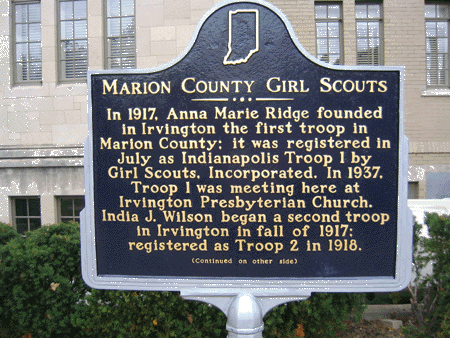 Side one of the marker.