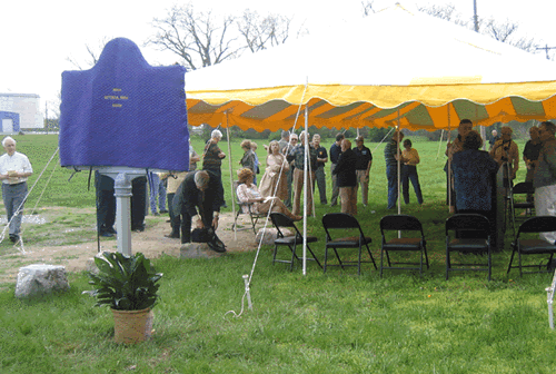 The Indiana State Prison historical marker was dedicated April 12, 2006 .