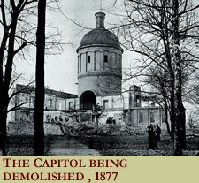 The Capitol being demolished, 1877