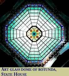 Art Glass Dome of Statehouse Rotunda