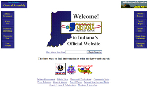 IN.gov Screenshot from 1998