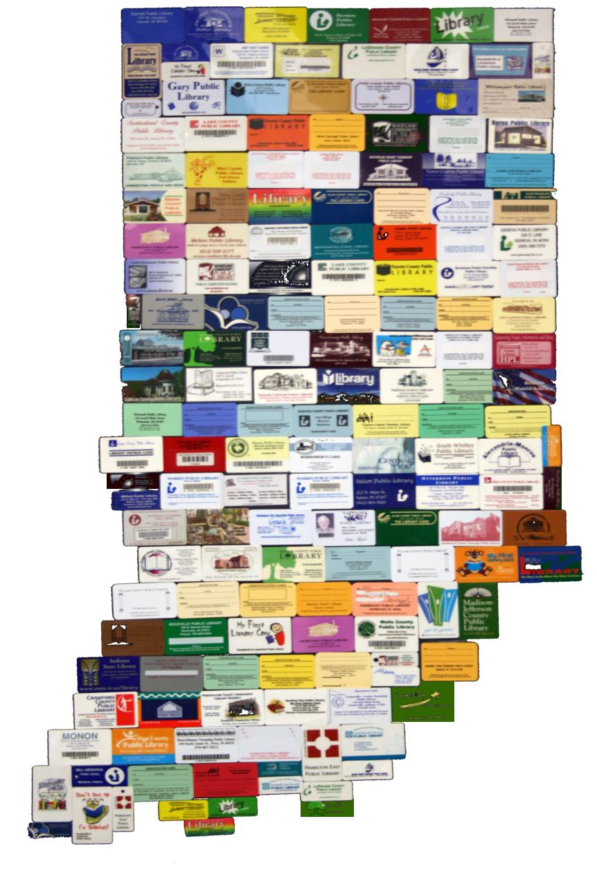Indiana Library Card Map