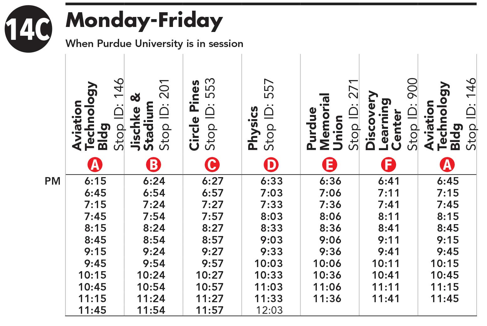 Schedule