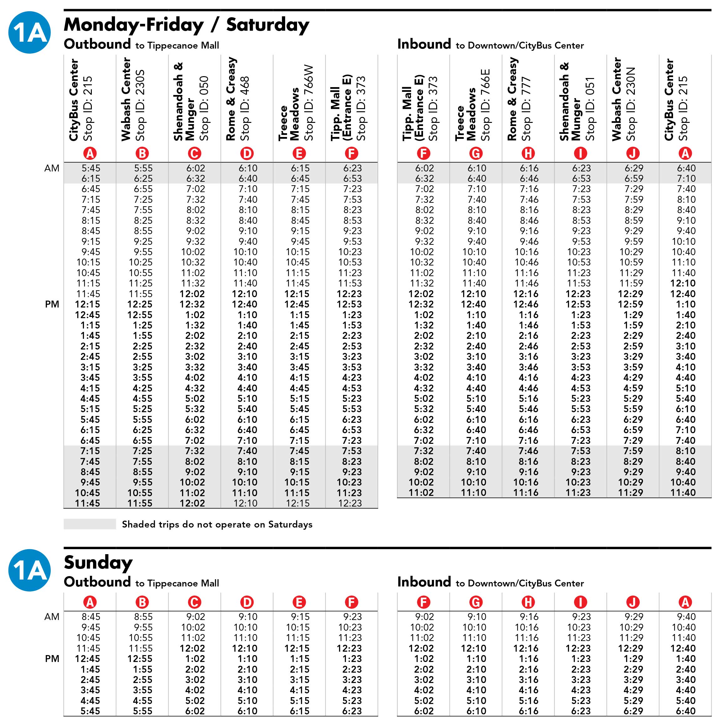 Schedule