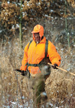 Hunter in orange