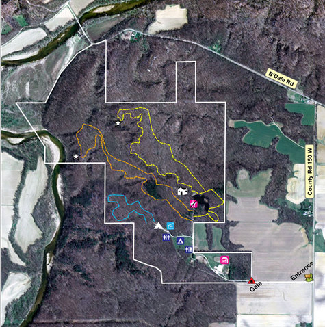 Map of covered bridge retreat