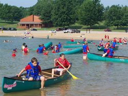 Youth in canoes Youth in canoes