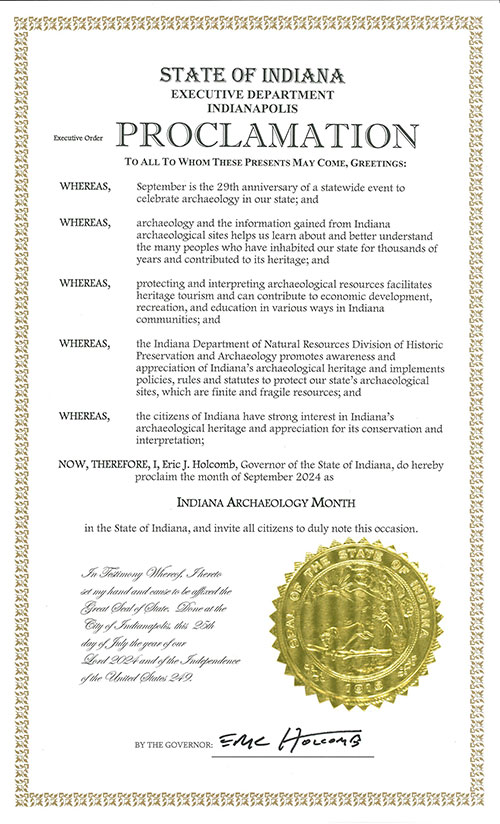 2024 Archaeology Month Proclamation