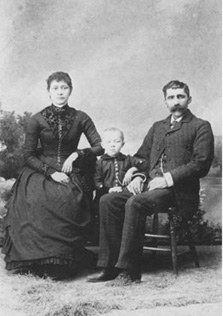 Samuel (son of Andrew and Jane Huggard) and wife Rosella and son Clarence 