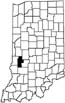 Clay County locator map