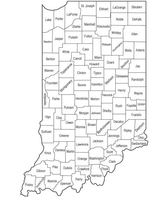 counties in indiana map Dva Locate Your Cvso counties in indiana map