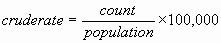 Formula for Crude Rate