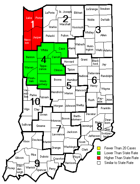 Map of Regional Mortality Rates