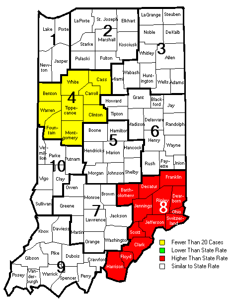 Map of Regional Mortality Rates