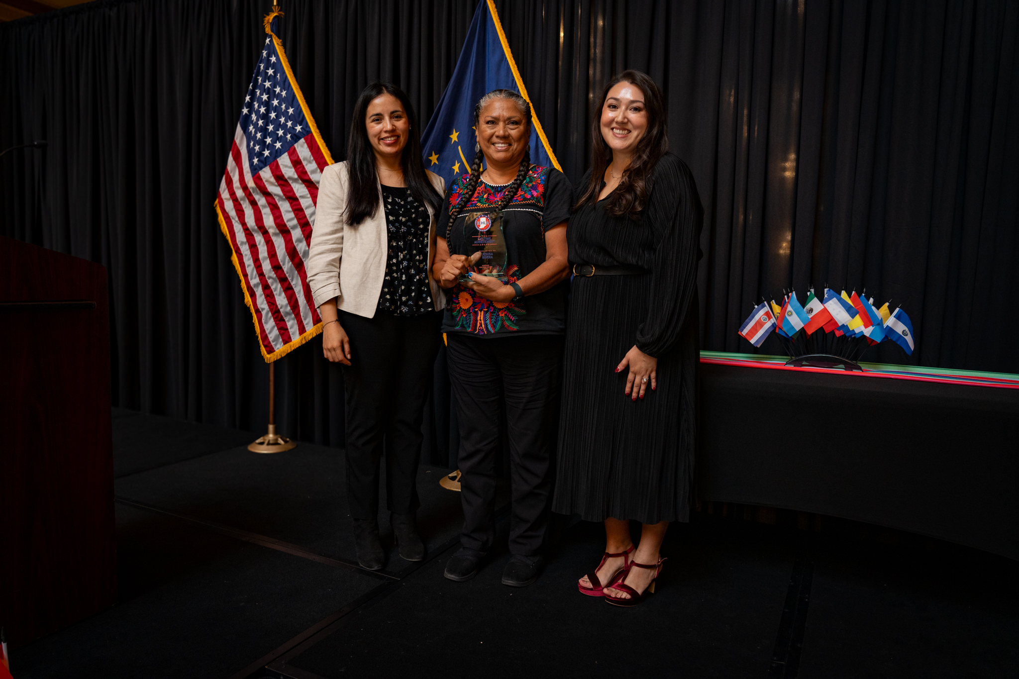 Jesusa and Chairwoman/ICHLA Director with Award