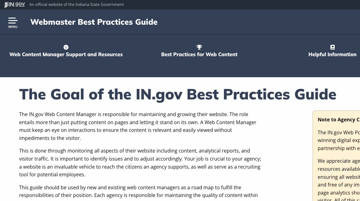 Best practices site
