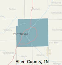 allen county map image