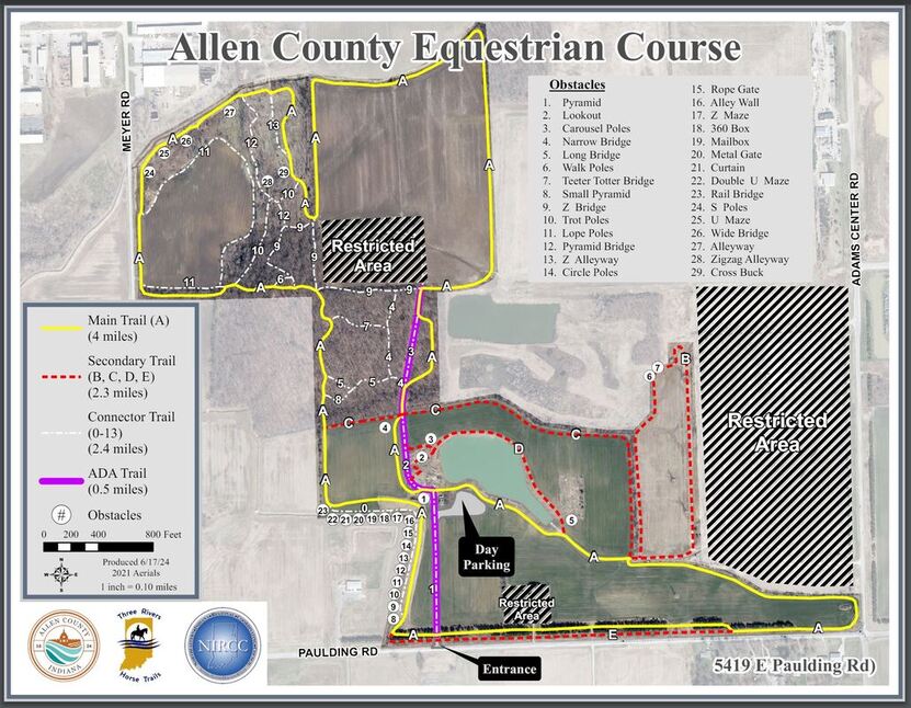 allen county equestrian course map