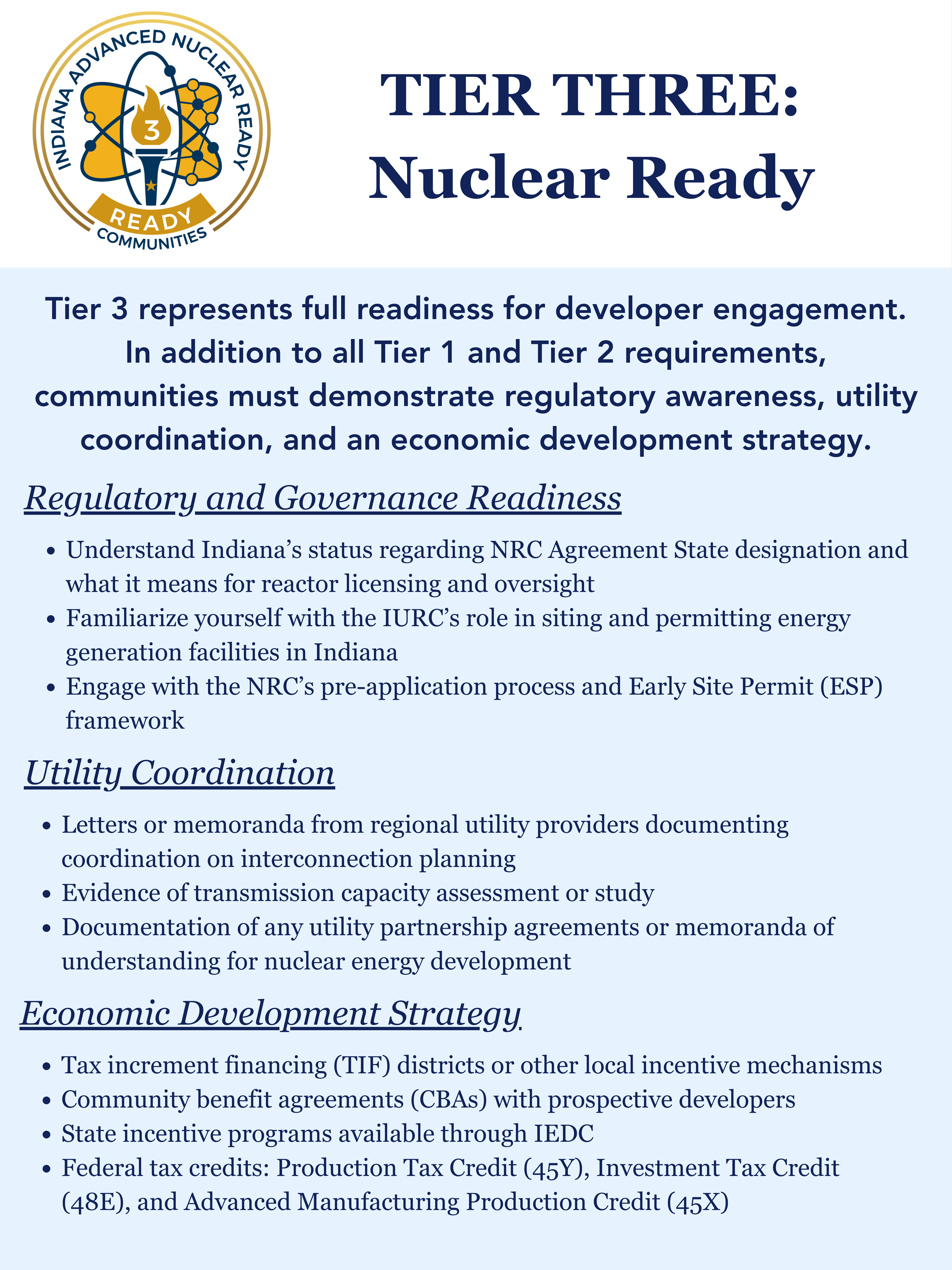 Nuclear Ready Communities Tier 3