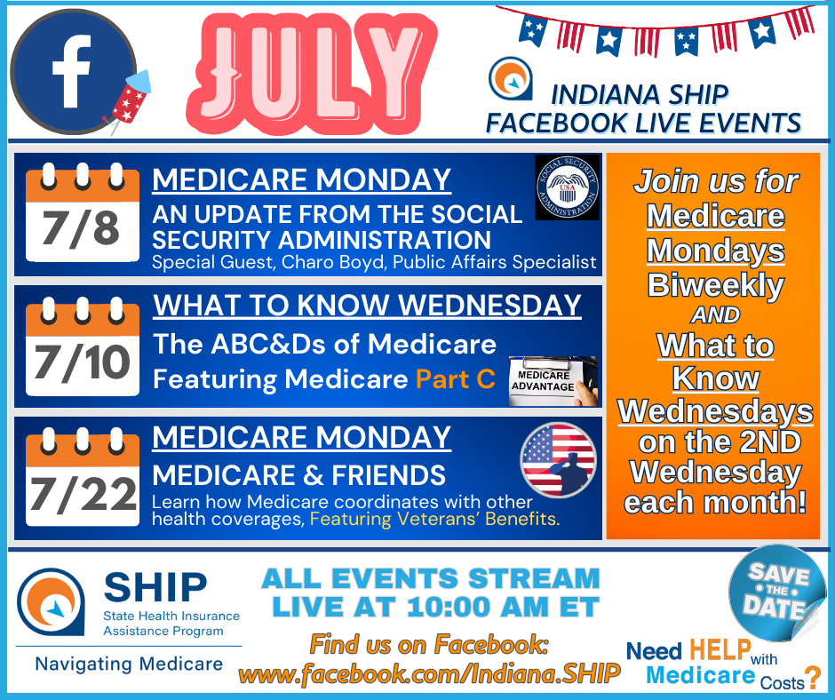 July FB Live events