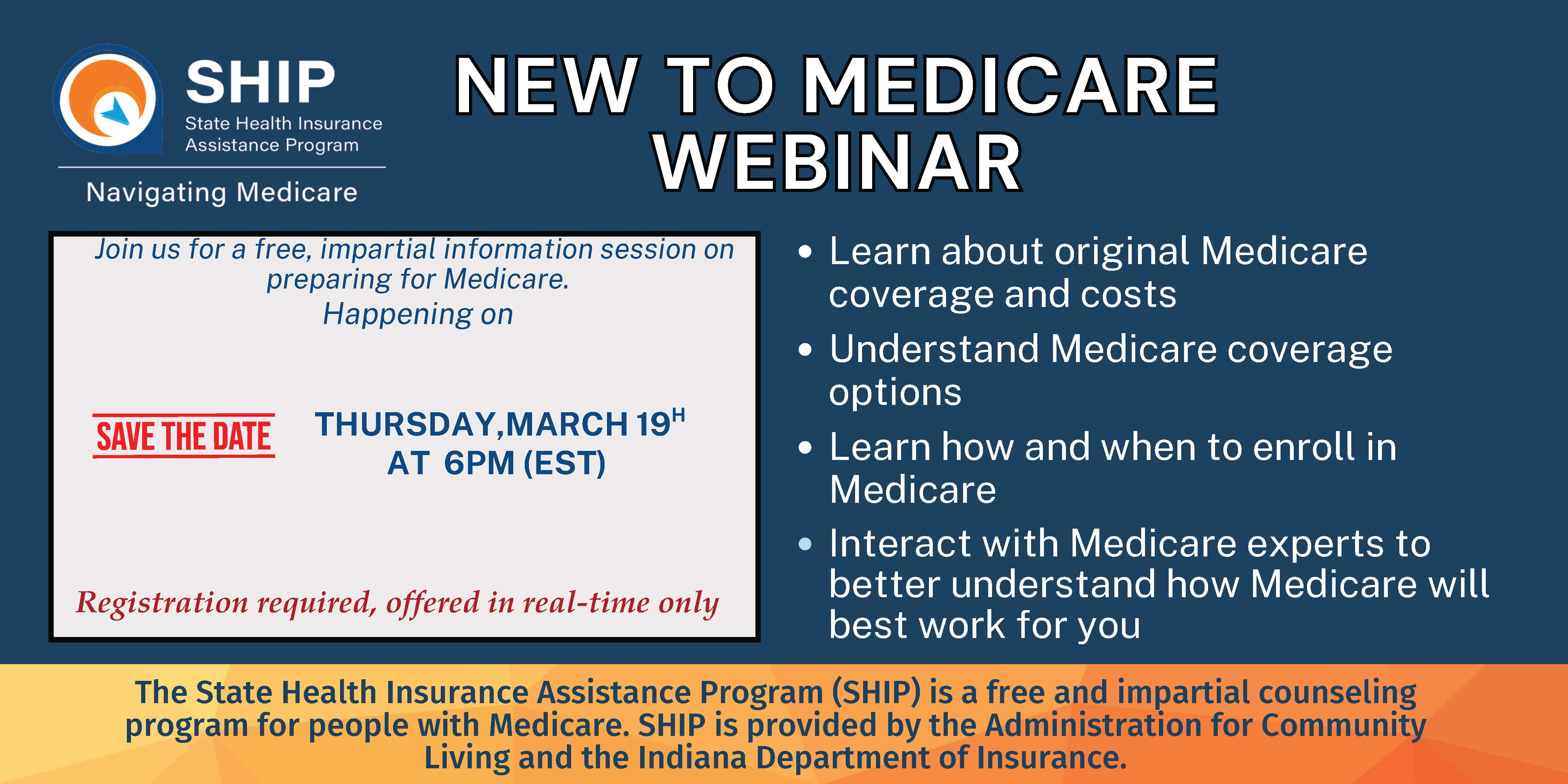 New to Medicare Webinar New to Medicare Webinar
